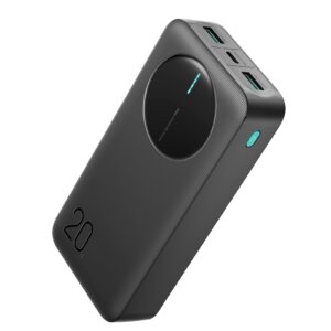 بانك طاقة ليد بسعة 20000 مللي أمبير JR-PBF14 بمنفذ Type-C وشحن سريع - أسود