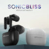 سماعات SonicBliss TWS – أسود وأبيض