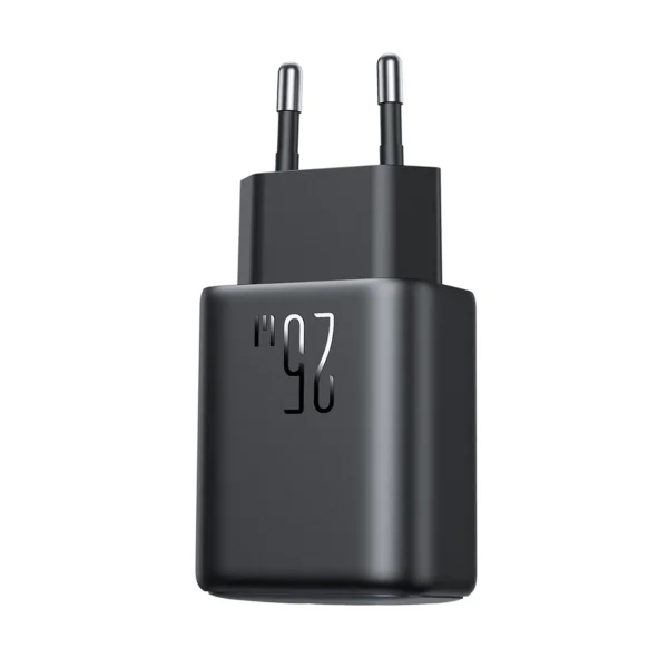 شاحن JR-TCF23 سريع 25 واط بموصل USB-C - أسود