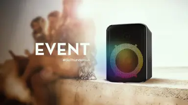 EVENT Speaker Black – سماعة 2-Way مع كاريوكي وأضواء راقصة