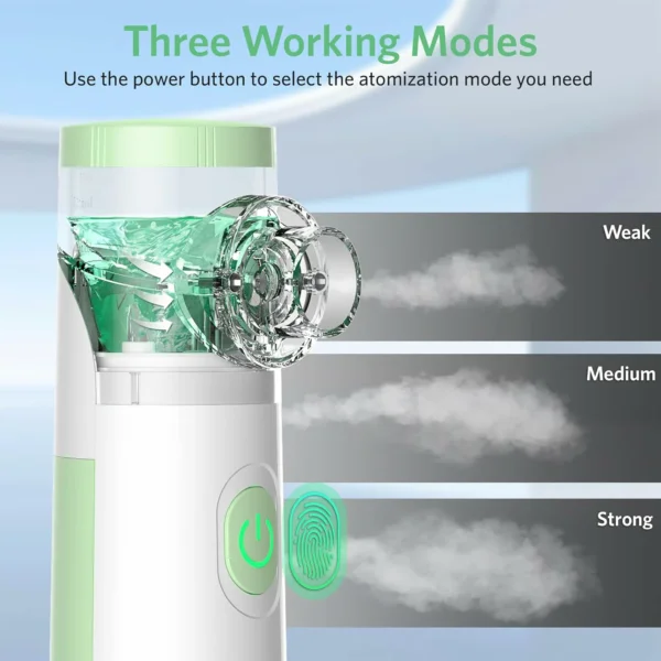 تبخيرة محمولة وهادئة لعلاج الجهاز التنفسي للأطفال و الكبار