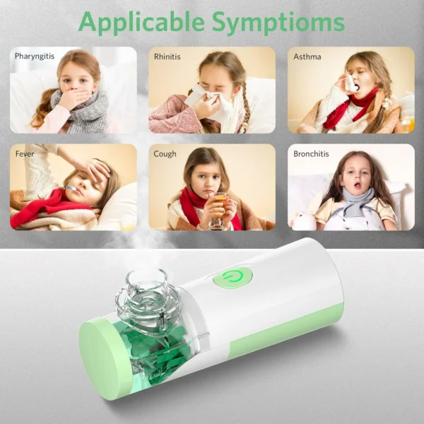 تبخيرة محمولة وهادئة لعلاج الجهاز التنفسي للأطفال و الكبار