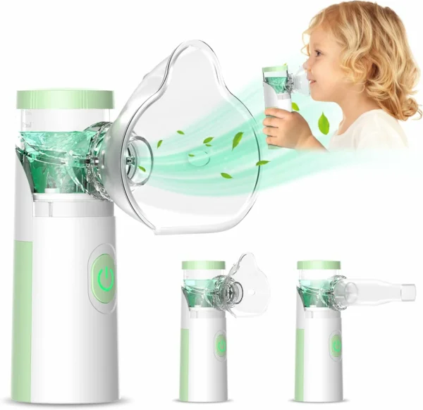 تبخيرة محمولة وهادئة لعلاج الجهاز التنفسي للأطفال و الكبار