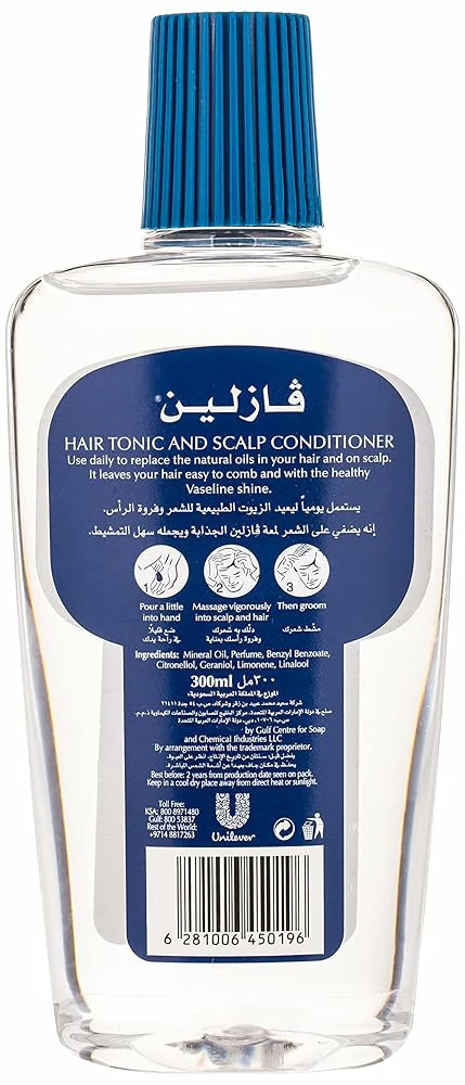 تونك للشعر Vaseline Hair and Scalp Tonic – يغذي فروة الرأس ويمنع الجفاف والقشرة