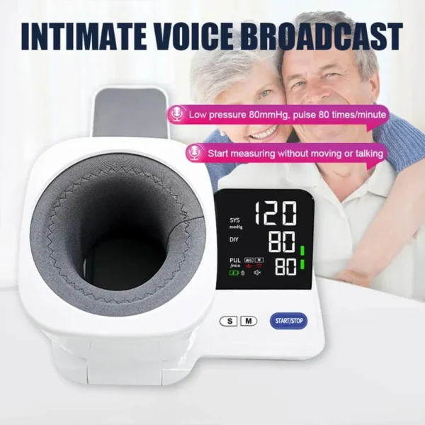 جهاز قياس ضغط الدم الرقمي للذراع أوتوماتيكي للاستخدام المنزلي والطبي