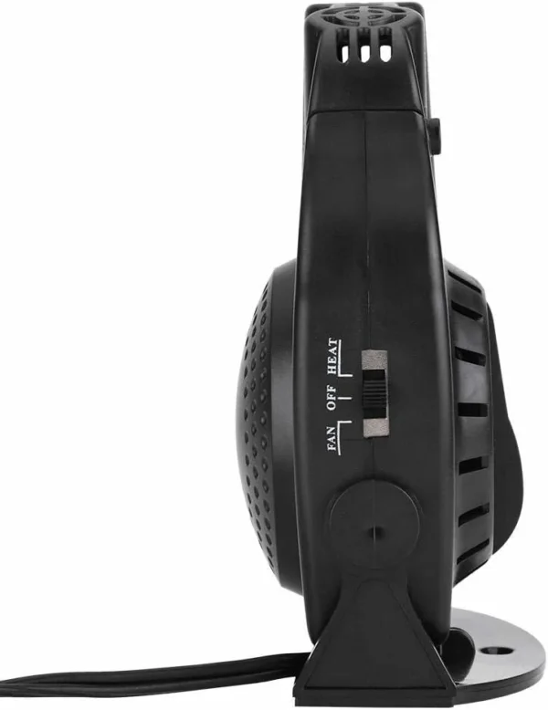 جهاز محمول لإزالة الضباب والجليد سخان و مروحة هواء للسيارة 2 في 1 – 12 فولت