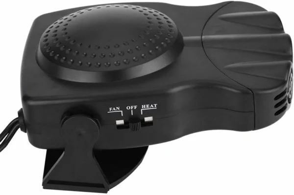 جهاز محمول لإزالة الضباب والجليد سخان و مروحة هواء للسيارة 2 في 1 – 12 فولت