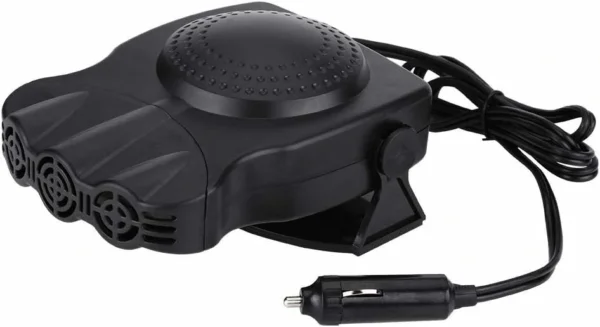 جهاز محمول لإزالة الضباب والجليد سخان و مروحة هواء للسيارة 2 في 1 – 12 فولت