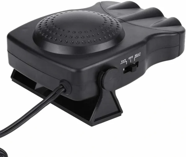 جهاز محمول لإزالة الضباب والجليد سخان و مروحة هواء للسيارة 2 في 1 – 12 فولت