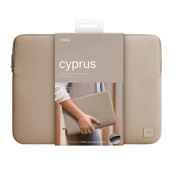 حافظة لابتوب UNIQ Cyprus مقاومة للماء من النيوبرين حتى 14 بوصة