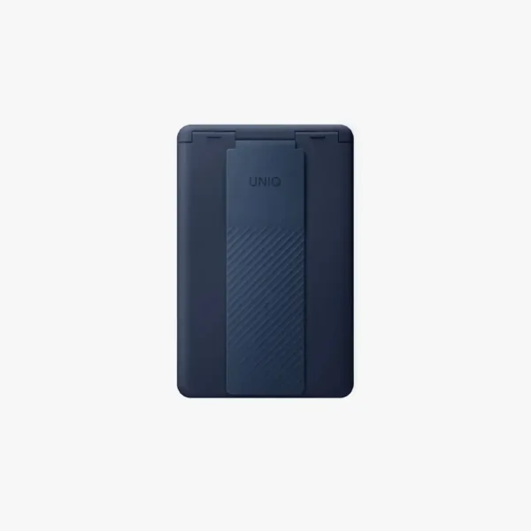 حامل بطاقات مغناطيسي UNIQ Heldro ID مع شريط قبضة وحامل مدمج