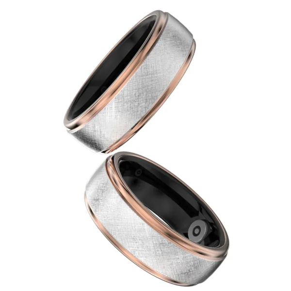 خاتم ذكي لمتابعة الصحة FutureRing 2 هيكل تيتانيوم، مقاوم للماء 100م، بطارية 10 أيام HiFuture