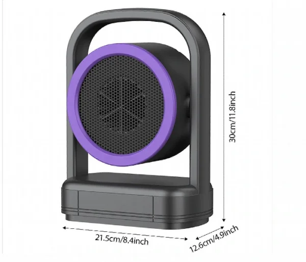 دفاية كهربائية محمولة 500 واط بتقنية PTC – تدفئة سريعة وآمنة للمكتب وغرفة النوم