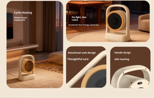 دفاية كهربائية محمولة 500 واط بتقنية PTC – تدفئة سريعة وآمنة للمكتب وغرفة النوم