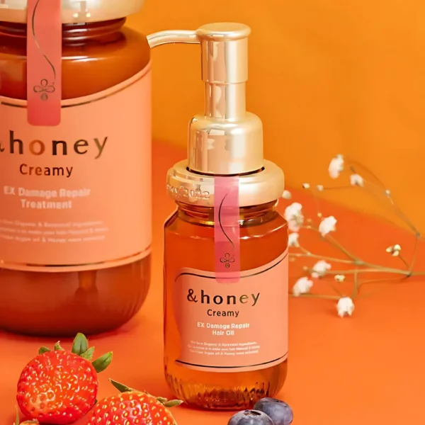 زيت العسل للشعر التالف honey Creamy EX Damage Repair Hair Oil - صناعة اليابان (2) زيت العسل للشعر التالف honey Creamy EX Damage Repair Hair Oil - صناعة اليابان