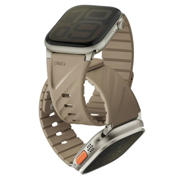 سوار ساعة Apple Watch مغناطيسي UNIQ FLUO من السيليكون – مريح ومقاوم للماء