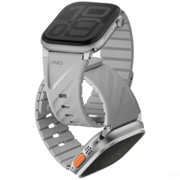 سوار ساعة Apple Watch مغناطيسي UNIQ FLUO من السيليكون – مريح ومقاوم للماء