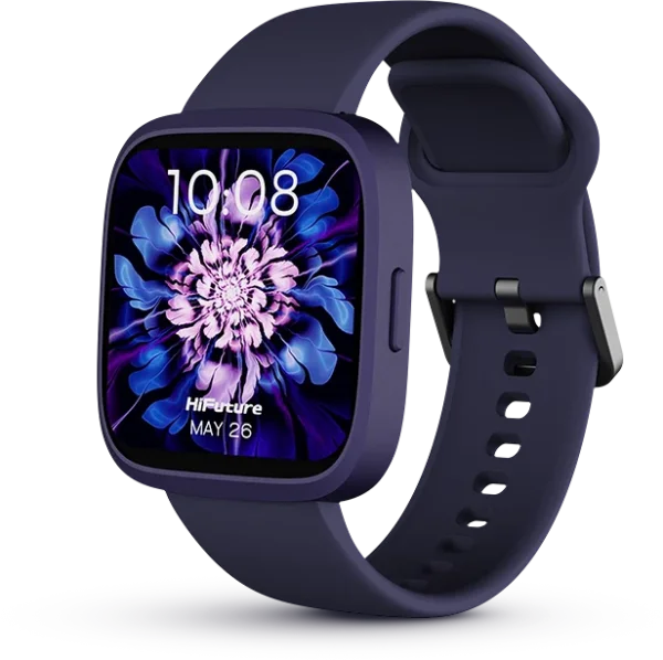 ساعة ذكية HiFuture EDGE بشاشة HD ومكالمات بلوتوث وإطار ألمنيوم فائق الخفة