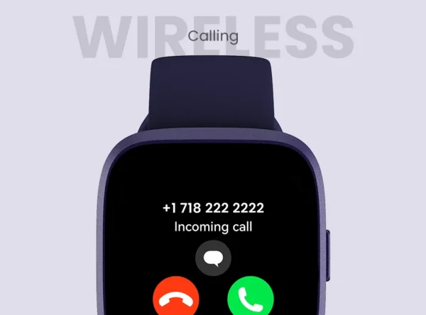 ساعة ذكية HiFuture EDGE بشاشة HD ومكالمات بلوتوث وإطار ألمنيوم فائق الخفة