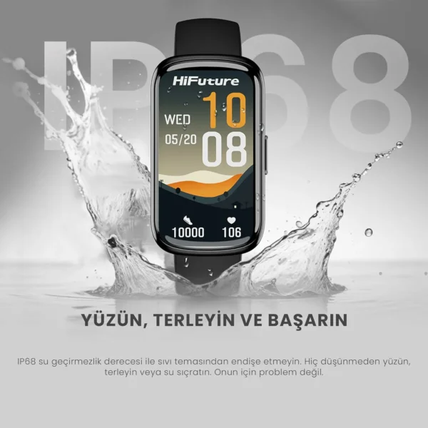 ساعة ذكية HiFuture EVO2 بشاشة IPS مقاس 1.47 بوصة – تتبع صحي ورياضي | متوفر 3 الوان