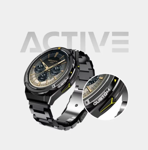 ساعة ذكية رياضية HiFuture ACTIVE بشاشة AMOLED مع GPS ومكالمات بلوتوث ومقاومة للماء 5ATM