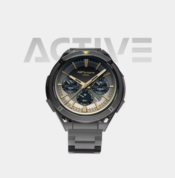 ساعة ذكية رياضية HiFuture ACTIVE بشاشة AMOLED مع GPS ومكالمات بلوتوث ومقاومة للماء 5ATM