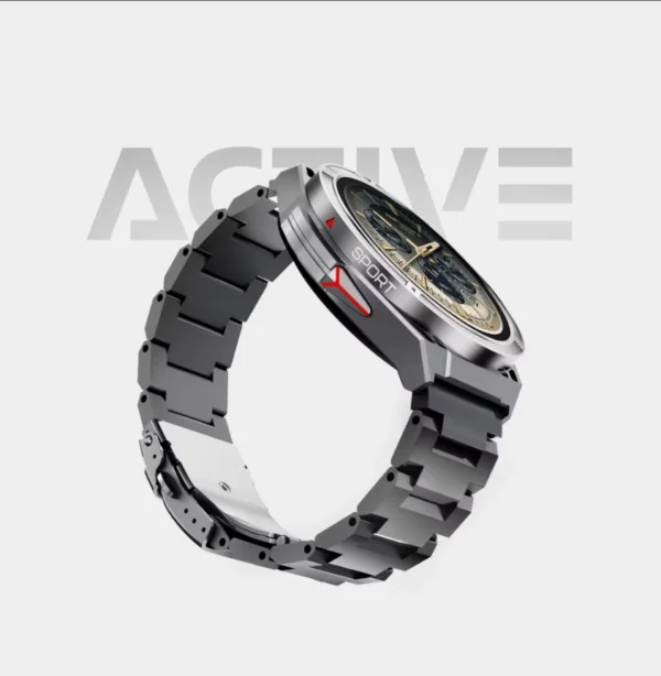 ساعة ذكية رياضية HiFuture ACTIVE بشاشة AMOLED مع GPS ومكالمات بلوتوث ومقاومة للماء 5ATM