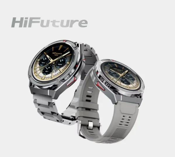 ساعة ذكية رياضية HiFuture ACTIVE بشاشة AMOLED مع GPS ومكالمات بلوتوث ومقاومة للماء 5ATM