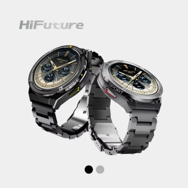 ساعة ذكية رياضية HiFuture ACTIVE بشاشة AMOLED مع GPS ومكالمات بلوتوث ومقاومة للماء 5ATM