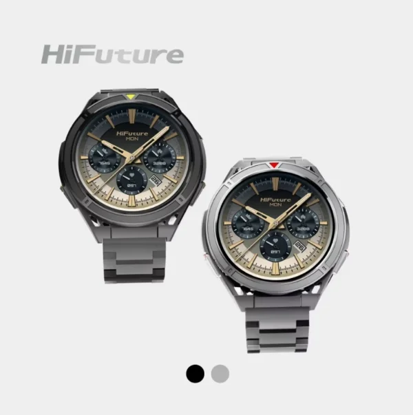 ساعة ذكية رياضية HiFuture ACTIVE بشاشة AMOLED مع GPS ومكالمات بلوتوث ومقاومة للماء 5ATM