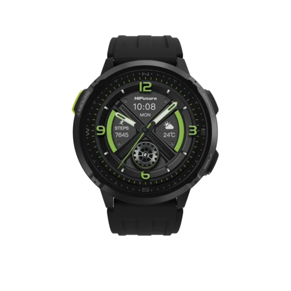 ساعة ذكية رياضية HiFuture MIX3 بشاشة AMOLED ومكالمات بلوتوث ومقاومة للماء 3ATM