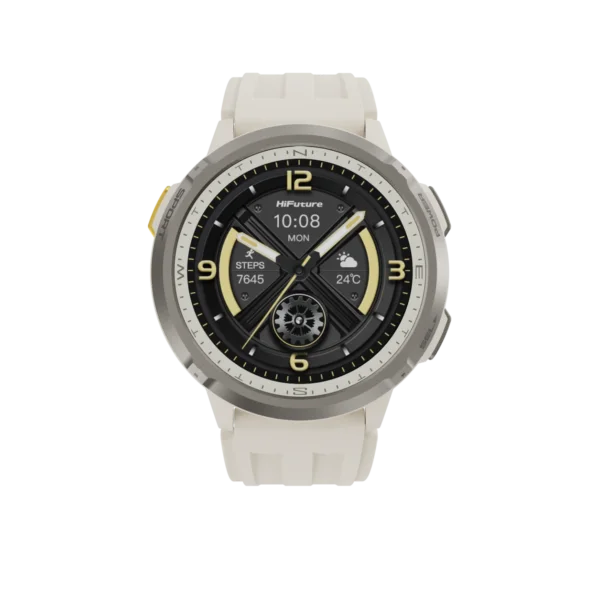 ساعة ذكية رياضية HiFuture MIX3 بشاشة AMOLED ومكالمات بلوتوث ومقاومة للماء 3ATM
