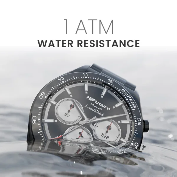 ساعة ذكية فاخرة HiFuture GO PRO 2 بشاشة AMOLED وإطار ستانلس ستيل ومكالمات بلوتوث