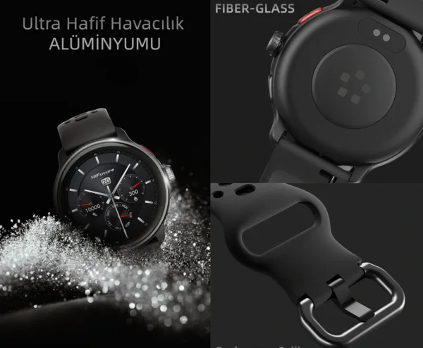 ساعة ذكية مغامرات HiFuture VELA بشاشة AMOLED مع GPS ومكالمات بلوتوث ومقاومة للماء 5ATM