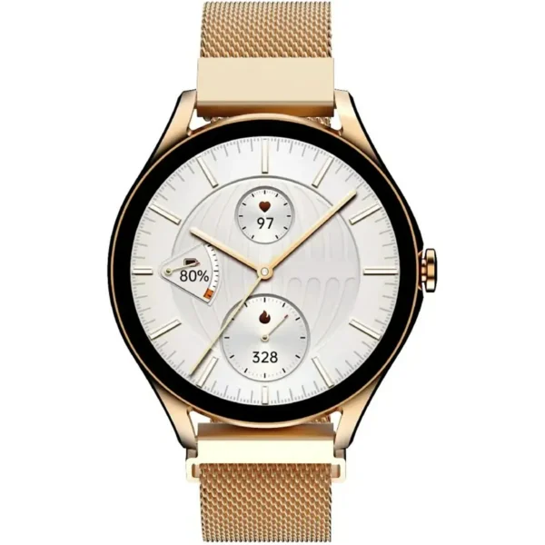 ساعة ذكية نسائية HiFuture AURA 2 بشاشة AMOLED ومكالمات بلوتوث وإطار معدني (6) ساعة ذكية نسائية HiFuture AURA 2 بشاشة AMOLED ومكالمات بلوتوث وإطار معدني