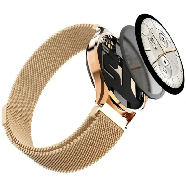 ساعة ذكية نسائية HiFuture AURA 2 بشاشة AMOLED ومكالمات بلوتوث وإطار معدني (7) ساعة ذكية نسائية HiFuture AURA 2 بشاشة AMOLED ومكالمات بلوتوث وإطار معدني