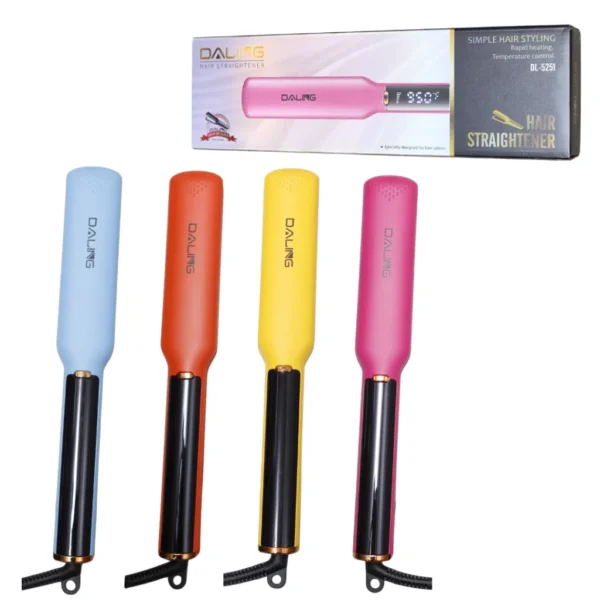 ستريتنر فرد الشعر الاحترافي Daling نظام تسخين سريع (PTC) حرارة 950 درجة