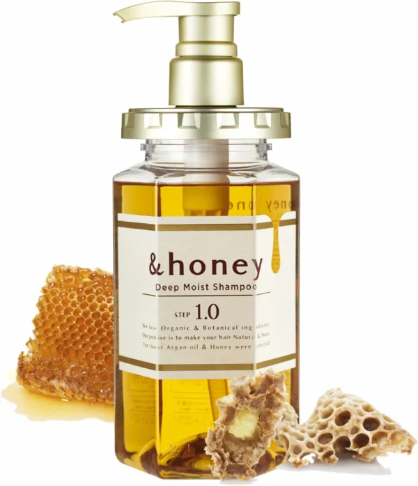 شامبو العسل Honey Shampoo Deep Moist 1.0 Organic نسبة العسل 100% - صناعة اليابان