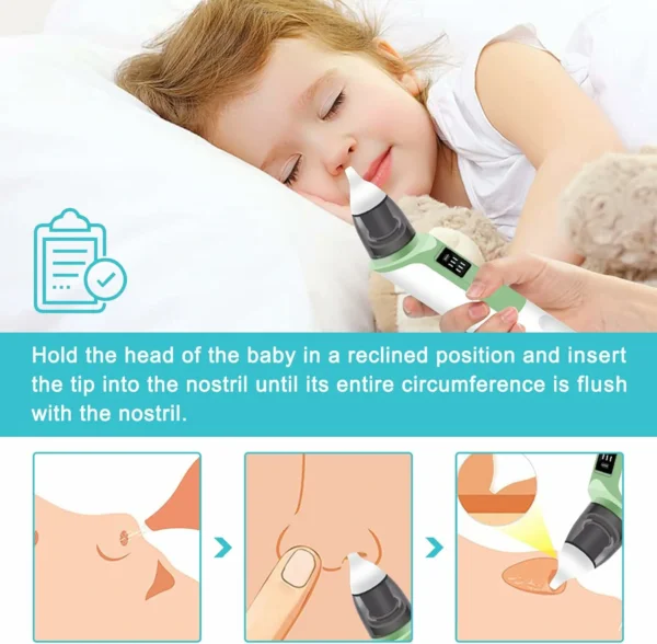 شفاط الأنف الكهربائي للأطفال أداة آمنة و فعّالة للعناية اليومية