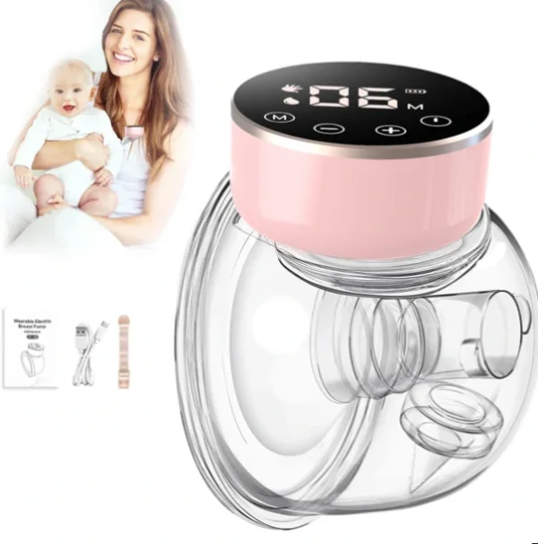 شفاط حليب ذكي قابل للارتداء بقوة شفط عالية و بطارية طويلة العمر