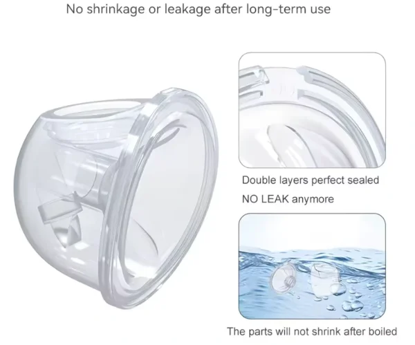 شفاط حليب كهربائي ذكي قابل للارتداء بقوة شفط عالية و تشغيل هادئ