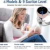 شفاط حليب كهربائي ذكي قابل للارتداء بقوة شفط عالية و تشغيل هادئ