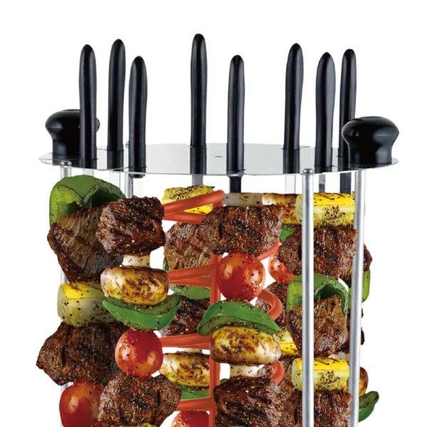 شواية عمودية كهربائية سعة 8 اسياخ بقوة 1500 واط