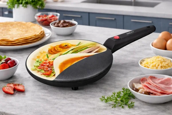 صانعة كريب كهربائية 650 واط – تصميم عملي وأداء مثالي للاستخدام المنزلي