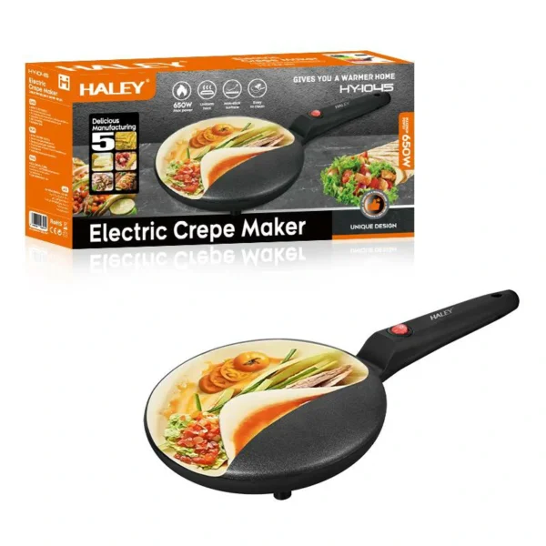 صانعة كريب كهربائية 650 واط – تصميم عملي وأداء مثالي للاستخدام المنزلي