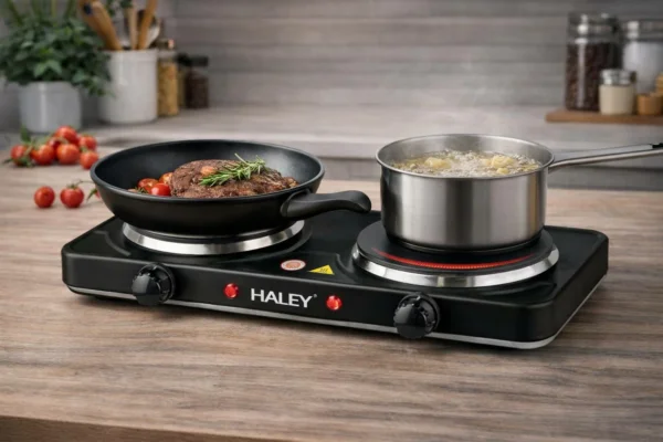 طباخ كهربائي بصفحتين - بقوة 2000 واط  عملي وقوي للاستخدام اليومي