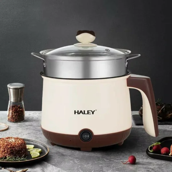 طنجرة كهربائية متعددة الاستخدامات بسعة 2.2 لتر ستانلس ستيل طهي صحي و سريع