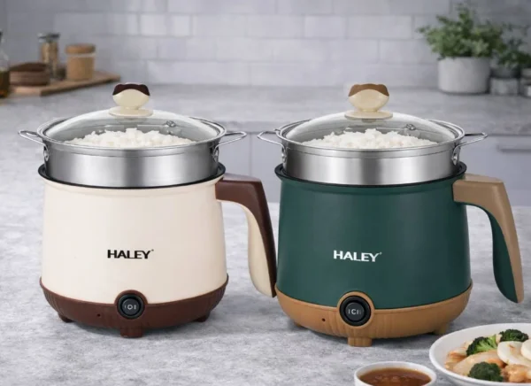 طنجرة كهربائية متعددة الاستخدامات بسعة 2.2 لتر ستانلس ستيل طهي صحي و سريع