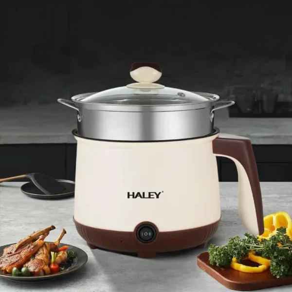 طنجرة كهربائية متعددة الاستخدامات بسعة 2.2 لتر ستانلس ستيل طهي صحي و سريع