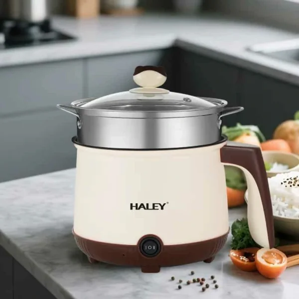 طنجرة كهربائية متعددة الاستخدامات بسعة 2.2 لتر ستانلس ستيل طهي صحي و سريع